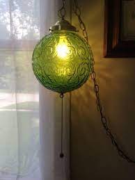 Awesome Hanging Glass Lamp Designs Swag Lamp Hanging Lights Green Lamp