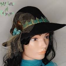 Vintage Black Felt Hat