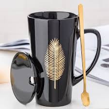 17oz Cone Shaped Ceramic Mug Personalized Coffee Mugs View Personalized Coffee Mugs Hodeang Product Details From Yiwu Hodeang E Commerce Co Ltd On Alibaba Black Coffee Mug Coffee Mugs Vintage Unique Coffee