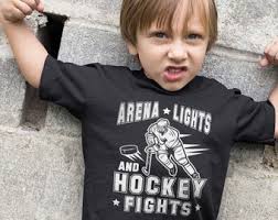 Arena Lights and Hockey Fights Toddler & Kids Youth T-shirt, Sports Kids  Shirts, Kids Hockey Tees