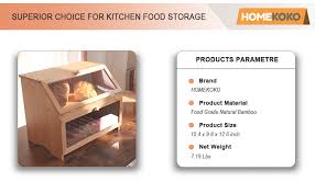 It does not have the roll top lid which will make it an easier build for the beginner. Amazon Com Double Layer Large Bread Box For Kitchen Counter Wooden Large Capacity Bread Storage Bin Kitchen Dining