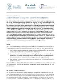 We did not find results for: Stellungnahme Zur Ebolavirus Epidemie Acatech