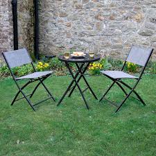 Pack a folding table & bench set with your camping gear to enjoy eating. Sierra Folding Bistro Set 3 Piece Home Store More