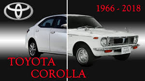 トヨタ・カローラ, toyota karōra) is a line of subcompact and compact cars manufactured by toyota. Toyota Family Toyota Corolla Evolution 1966 2018 Youtube