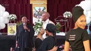 Manaka Ranaka gifts baby daddy at daughter's memorial service - YouTube