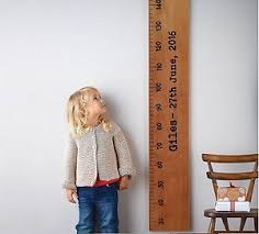 details about height growth chart wooden ruler baby gift personalised home family wall