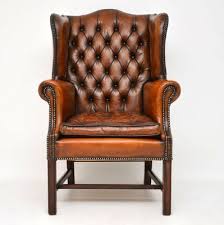 Antique Leather Wing Back Armchair For Sale At Pamono Contemporary Furniture Stores Antique Armchairs Contemporary Furniture