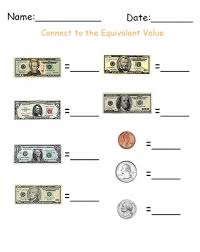 Touch math number strips for students. Money Value Chart Printable Pares
