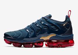 Air Vapormax Plus Black And Gold Nike Vapormax Plus Olympic 924453 405 Release Info Sneakernews Com Nike Air Nike Air Vapormax Mens Nike Air