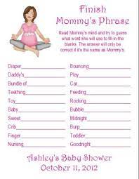 Baby Shower Games Finish Mommy Sentences Picture5 Baby Shower Fun Baby Boy Shower Baby Shower Gifts
