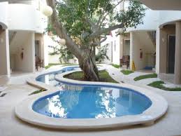 It is created by the erosional forces of cascading water on the rocks at formation's base where the water impacts. The Plunge Pool And Courtyard Picture Of Hotel Posada 06 Tulum Tripadvisor