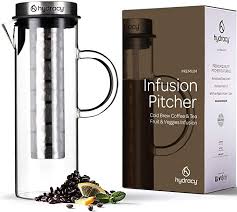 Cold Brew Cafetiere Pour Cafe The Glace Grande Carafe 1 5l A Infusion De Fruits En Verre Premium Et Acier Inox 2 Tubes In En 2020 The Glace Infusion A Froid Carafe