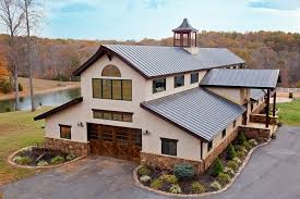 We spray 4 on the walls and 6 on the underside of the roof. Cheap Barndominiums Novocom Top