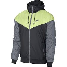 nike sportswear windrunner 727324 060 anthracite barely volt mens jacket