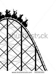 Silhouette Of A Steep Roller Coaster Ride Roller Coaster Drawing Roller Coaster Roller Coaster Ride