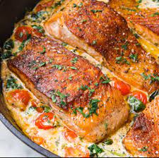 Tuscan Butter Salmon Is An Impressive Dinner That Anyone Can Make Recipe Seafood Recipes Recipes Salmon Recipes