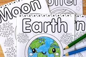 In this section you can find a large collection of black and white images of planets. Cosmic Colors Solar System Coloring Pages Look We Re Learning