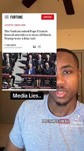 Critics accuse Donald Trump of being disrespectful to Pope Francis. The  controversial former U.S. president wore a blue suit to the funeral of the  Vatican leader instead of the traditional black attire. “