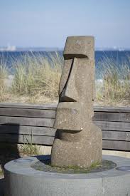 Moai Maea Steinskulptur Beton Kunst Steinschnitzen