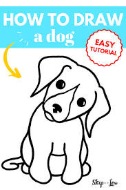 How To Draw A Dog Puppy Drawing Easy Dog Drawing For Kids Dog Drawing Tutorial