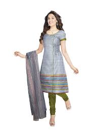 Miraan Grey Cotton Dress Material And Chudidar Suit For Women Material 100 Cotton Printed Fabric Color Grey Unst Dress Materials Women Tops Online Dresses