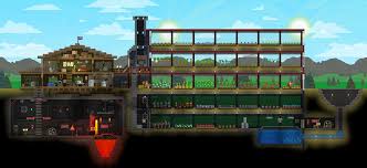 Complete Space Farm Build Starbound In 2020 Terraria House Design Building Farm
