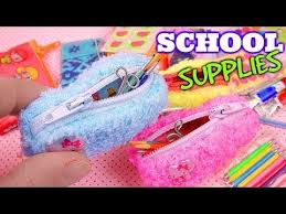 Dollar Tree Back To School Bonanza Part 1 Folders Smelly Pens Paintbrush Markers Lip Balm Fun Haul Youtube Miniature School School Diy Diy School Supplies