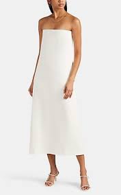 The Row Paola Stretch Wool Blend Strapless Column Dress Dresses 506056159 Column Dress Charming Dress White Dresses For Women