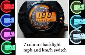 Motorcycle Lcd Digital Tachometer Speedometer Odometer Gauge 12000rpm 6gears Ebay Bike Scooter Bike Motorcycle