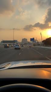 Road travel background in the sunset loop. Road Trip Road Trip Trip Sunset