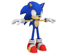 Sonic The Hedgehog Model From The Official Artwork Set For Sonicunleashed Sonic Http Sonicscene Net Sonic Unleashed