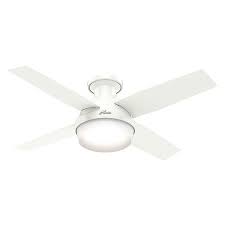 Led matte white flush mount ceiling fan with white blades and remote control with wall face plate. Hunter 59244 Decorative Ceiling Fan 44 Blade Dia 1 Phase 120vac Walmart Com Walmart Com