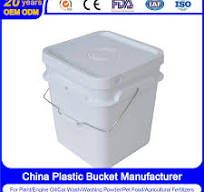 Wholesale Food Grade 1 Gallon White Plastic Buckets with Lid and Handle,  Small Plastic Buckets with Lid