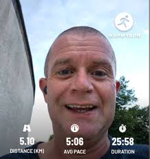Early morning run in humid conditions