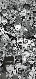 Download Junji Ito Cool Manga Collage Wallpaper | Wallpapers.com