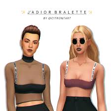 J'adior bra bralette black top. J Adior Bralette 200th Wcif Gift This Is My Gift To U Guys It S Based On This Cute Af Dior Bralette Right Here I Sims 4 Toddler Maxis Match Sims 4 Mm Cc