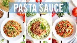 The smoother the sauce, the better the dish. Homemade Pasta Sauce 3 Ways Easy Healthy Youtube