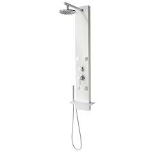 Colonne De Douche Hydromassante Serio Blanche Prix Castorama 139 00 Euros Ventes Pas Cher Com Douche Hydromassante Colonne De Douche Douche
