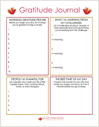 Free Printable Gratitude Journal Sage Grayson Life Editor Therapy Worksheets Life Coaching Tools Coping Skills