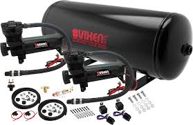 Air bag suspension lift kits for trucks. Buy Vixen Air Suspension Kit For Truck Car Bag Air Ride Spring On Board System Dual 200psi Compressor 5 Gallon Aluminum Tank For Boat Lift Towing Lowering Load Leveling Bags Train Horn Vxo4852dab Online In Vietnam B08d8l35fc