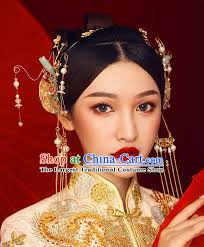 Chinese Ancient Handmade Hair Accessories Jade Hair Comb Classical Hanfu  Hairpins for Women