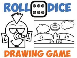 Drawing Games For Kids Roll The Dice Drawing Game How To Draw Step By Step Drawing Tutorials Drawing Games For Kids Drawing Games Drawing For Kids