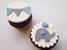 Who does not love a sweet cute pink (or blue for boy) elephant? Elephant And Bunting Fondant Cupcake Toppers One Dozen Baby Shower Cupcakes For Boy Baby Boy Cupcakes Elephant Baby Shower Cake