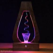 Physicsfun On Instagram Aquarius Fountain Lamp An Oscillating Stream Of Water Is Illuminated By Strobe Lights To Reveal Underly Strobe Lights Lamp Strobing