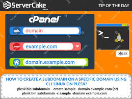How To Create A Subdomain On A Specific Domain Using Cli Linux On Plesk Linux Create Domain