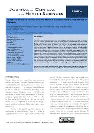 Healthcare in malaysia has been characterised by a strong public sector presence where government hospitals and clinics acted as a primary source of care. Journal Of Clinical And Health Sciences Fitness To Practise For Doctors And Medical Students With Mental Issues In Malaysia