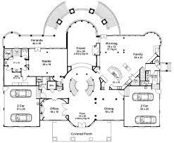 Majestic Double Staircase Luxury House Plans Country Style House Plans Mansion Floor Plan
