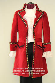 Captain Hook Pirate Costume Custom Made Mens Sizes Peter Peter Pan Costumes Pirate Costume Captain Hook Costume