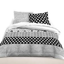 Parure De Couette Coton Noir Blanc 29 90 Parure Housse De Couette Coton Finition Bouteille Noi Housse De Couette Noir Housse De Couette Parure De Couette