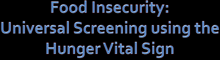 Image result for Hunger Vital Sign Screen